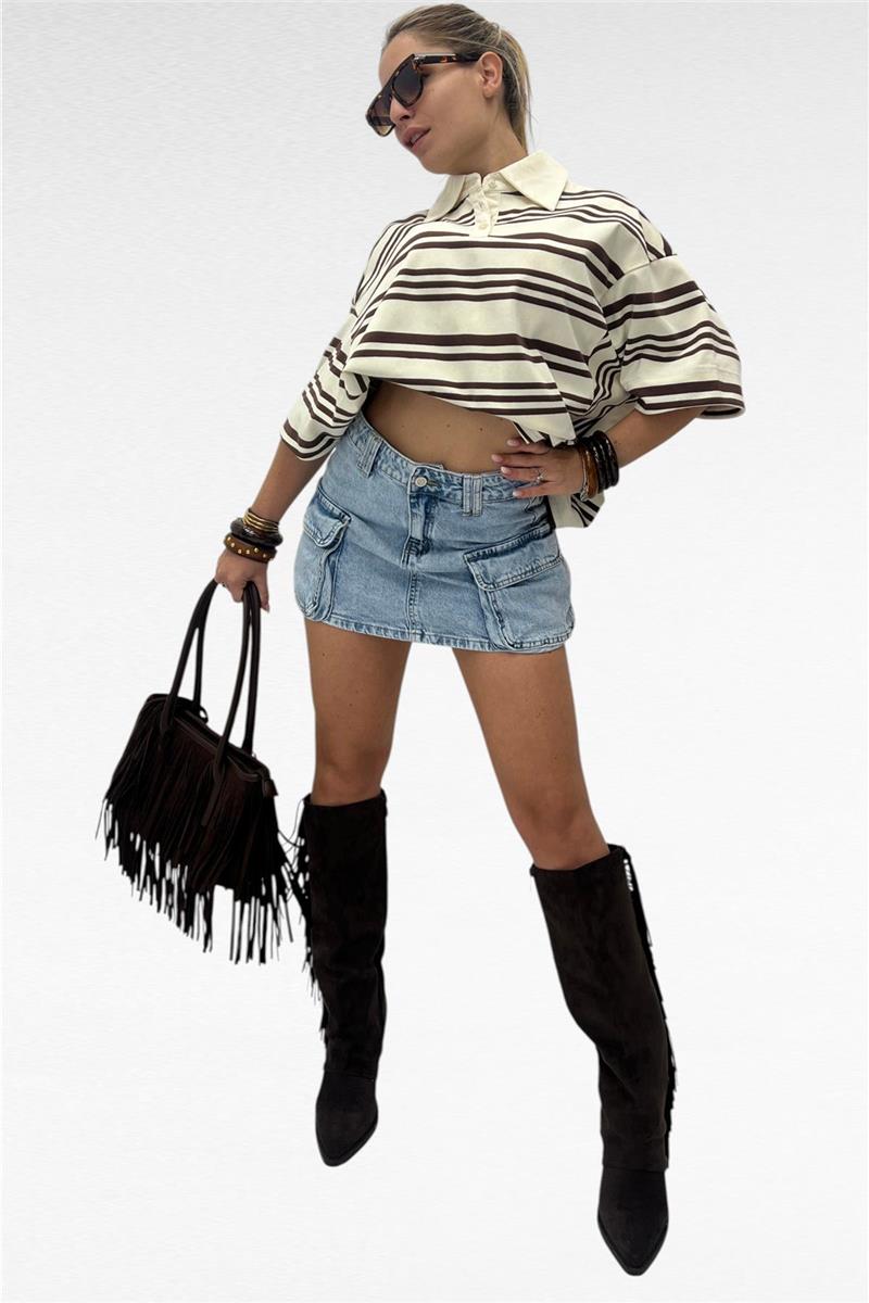 gonna corta in jeans truck